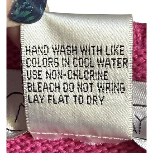 Mandal Bay VIntage Vest Butterfly Embroidered Grandmacore Teachercore Pink Zip L - Picture 5 of 6